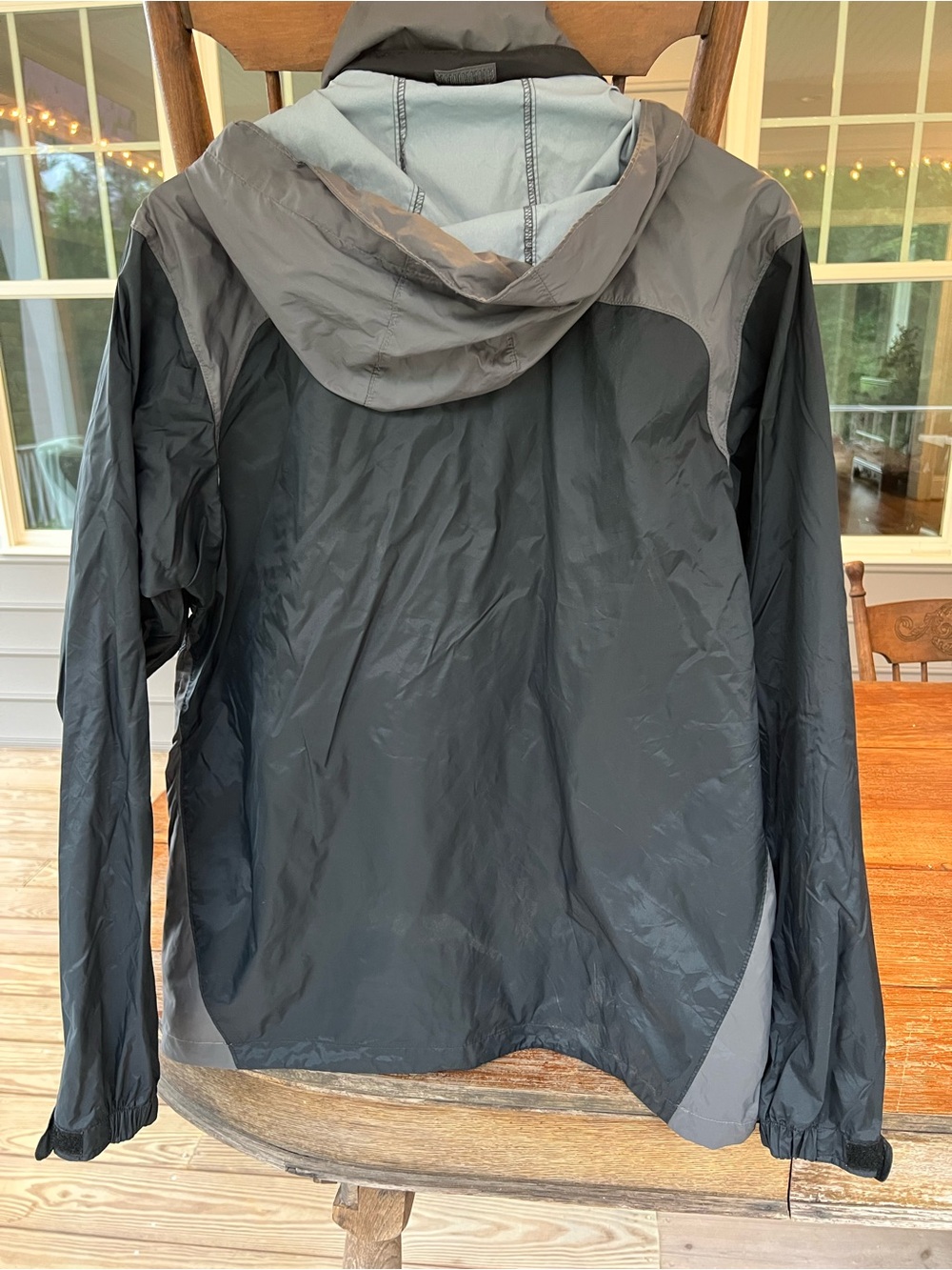 Colombia Jacket Glennaker Lake II Rain Lightweight Windbreaker Black Gray M - Picture 6 of 16